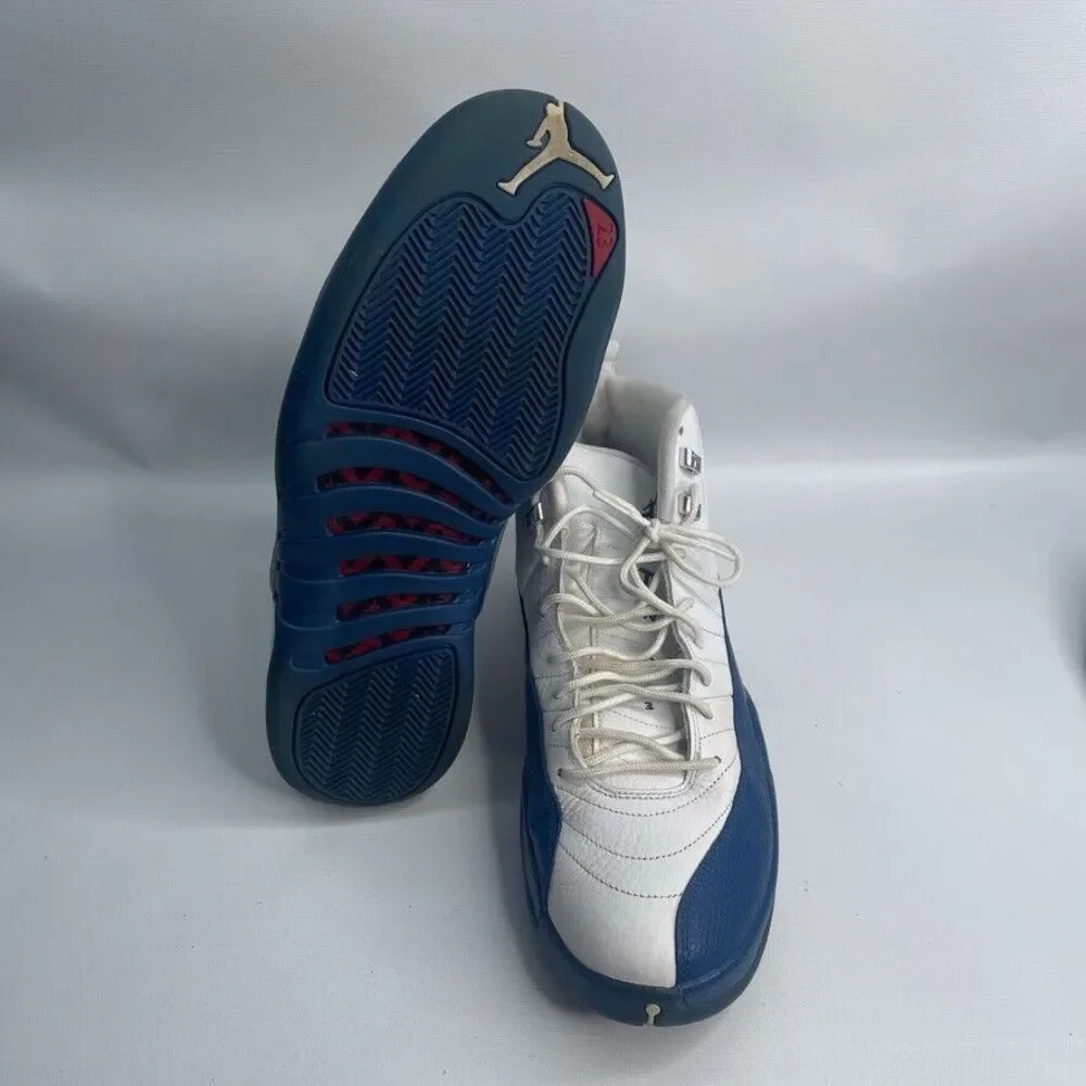Nike Air Jordan 12 Retro French Blue 2016 130690-113 Sz 14 Blue White Silver XII
